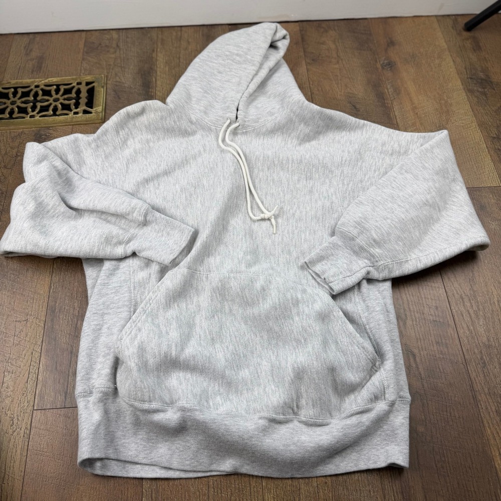 Lee Cross Grain Vintage Heather Gray Hoodie Unisex Oversized Fits S/M